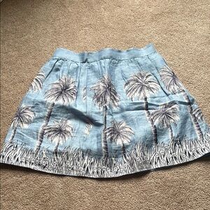 JCrew palm tree skirt